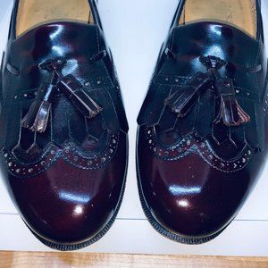 Salvatore Ferragamo Oxblood Slip On Loafers